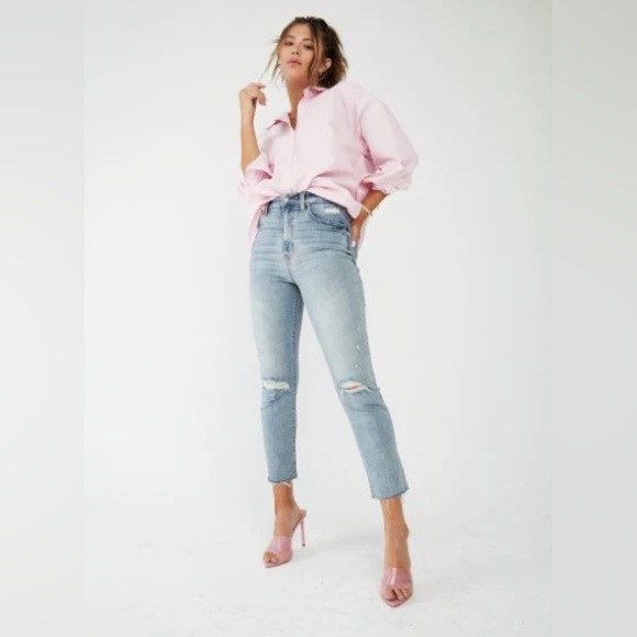 Eunina ally high rise straight leg jeans SZ 13/12 - Picture 1 of 8